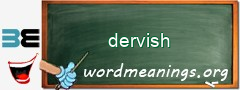 WordMeaning blackboard for dervish